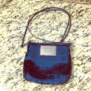 COACH Poppy Navy Sequin Crossbody